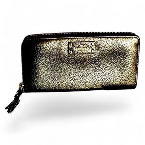 Kate‎ Spade Large Leila Continental Zip-Around Wallet – Black Like New